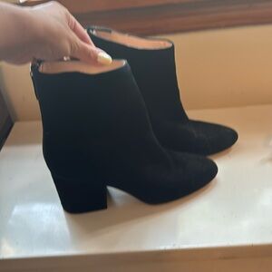 Suede j crew booties